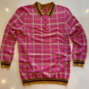 Scotch & Soda Pink Knit Polo